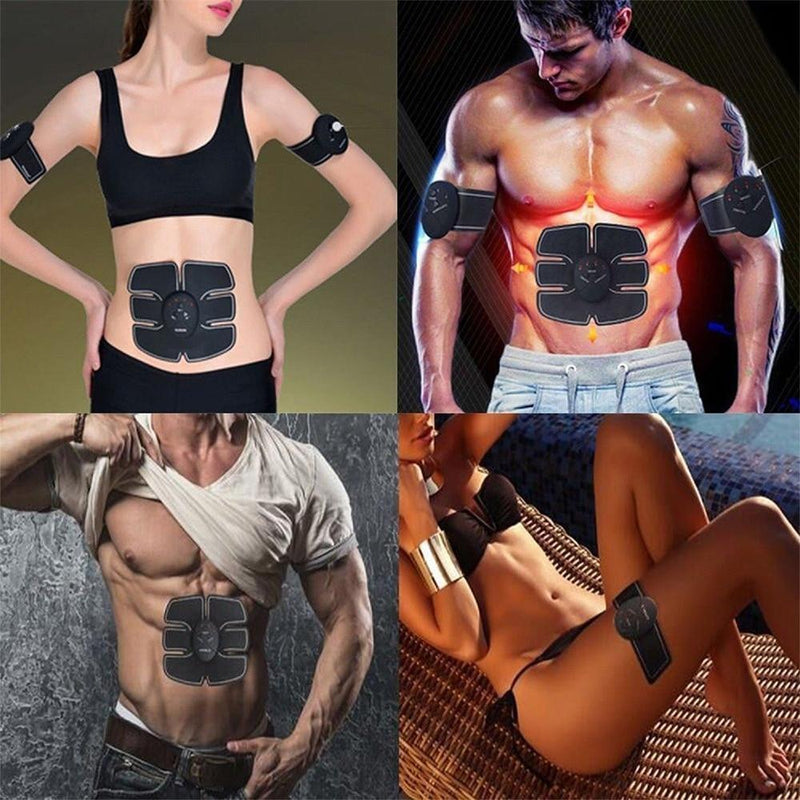 Estimulador e Tonificador Muscular Fitness Sem Fio Elétrico  - Emagreça Abdômen e Braços